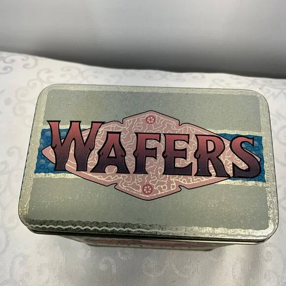 Home Made Ginger Wafers Tin Box Famous Biscuit Co. Collectible Storage Container - Picture 4 of 7
